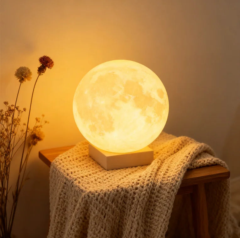 3D Wireless Moon Lamp