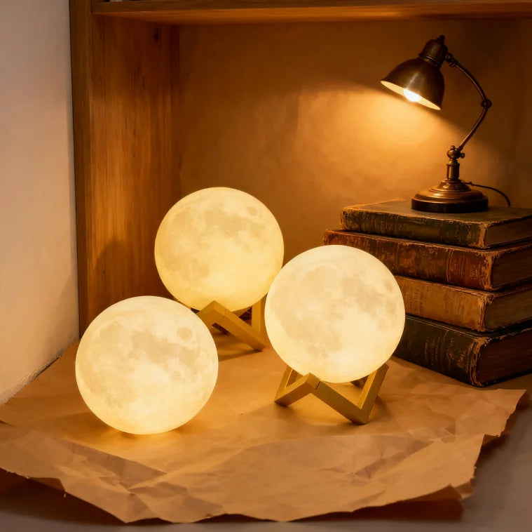 3D Wireless Moon Lamp
