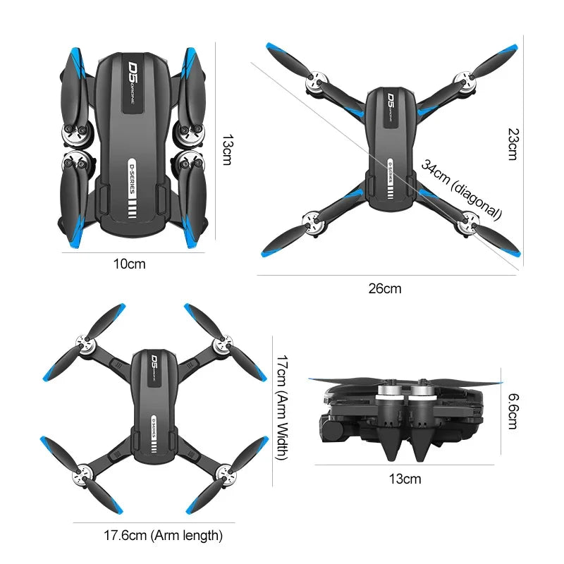 Remote Control Quadcopter with Dual HD Cameras