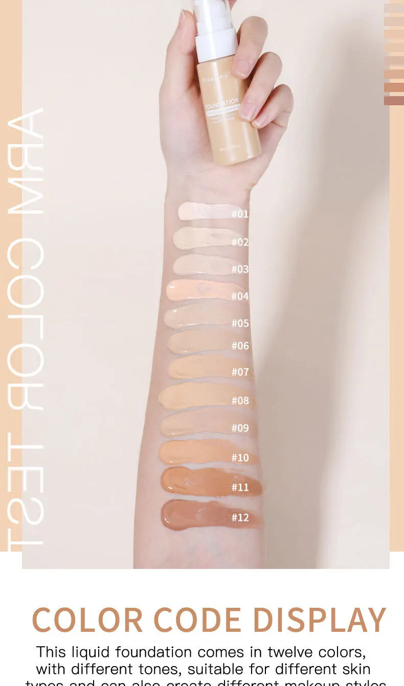 Liquid Foundation Effective Concealer Waterproof Sweat-resistant
