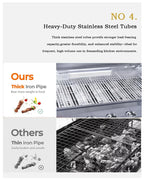 Stainless Steel Outdoor Kitchen Cabinet Barbecue Grill With Grill Cooktop Sink Fridge