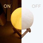 3D Wireless Moon Lamp