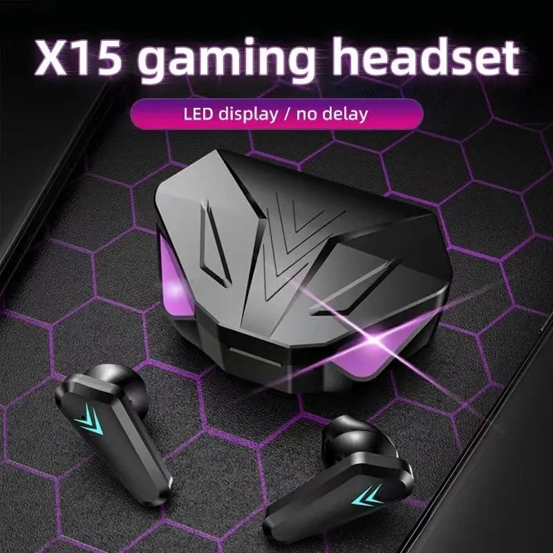 LED Display Gamer Earbuds with Mic