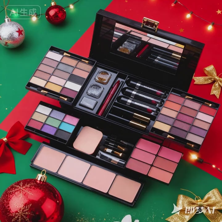 MISSROSE 82-Color Makeup Set with Eye Shadow Blush Lipstick High Gloss Powder Tray Mirror